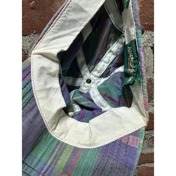 Vintage American Eagle Plaid hat - Picture 9 of 9